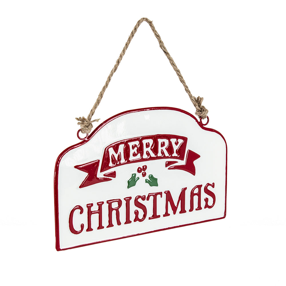 Merry Christmas Metal Sign