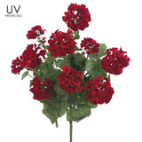 Large UV Protected Red Geranium Bush