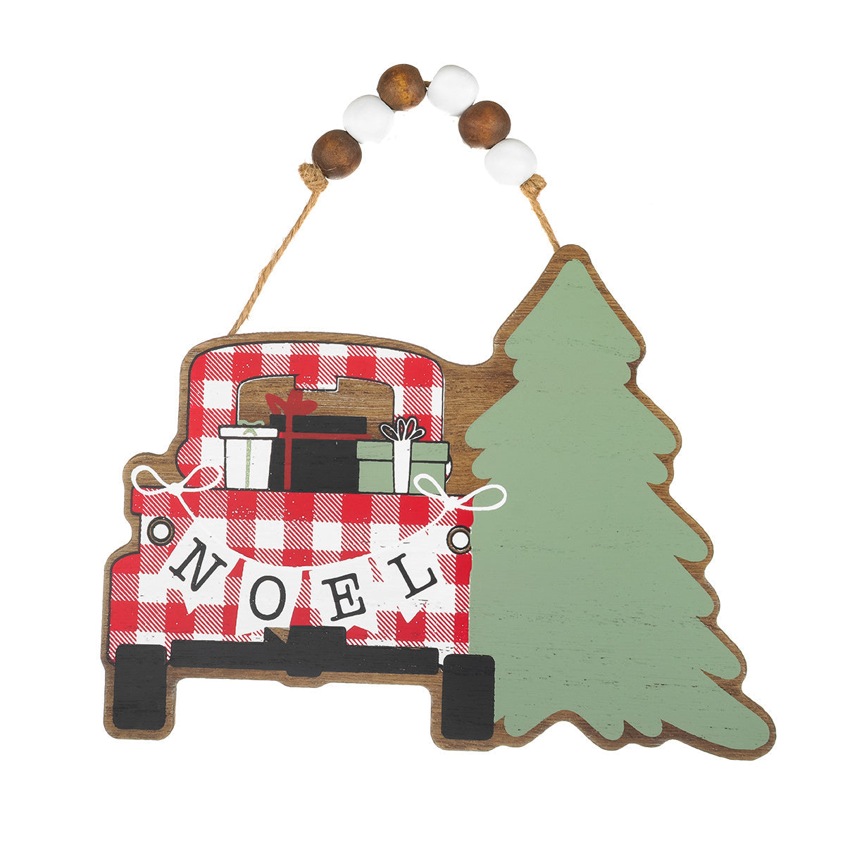 Noel Truck & Tree Ornament