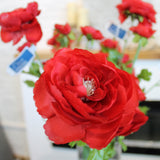 Red Ranunculus Spray