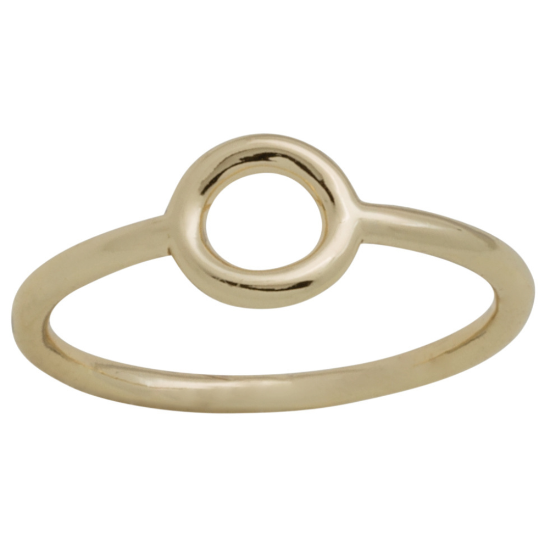 Circle Gold Layering Ring
