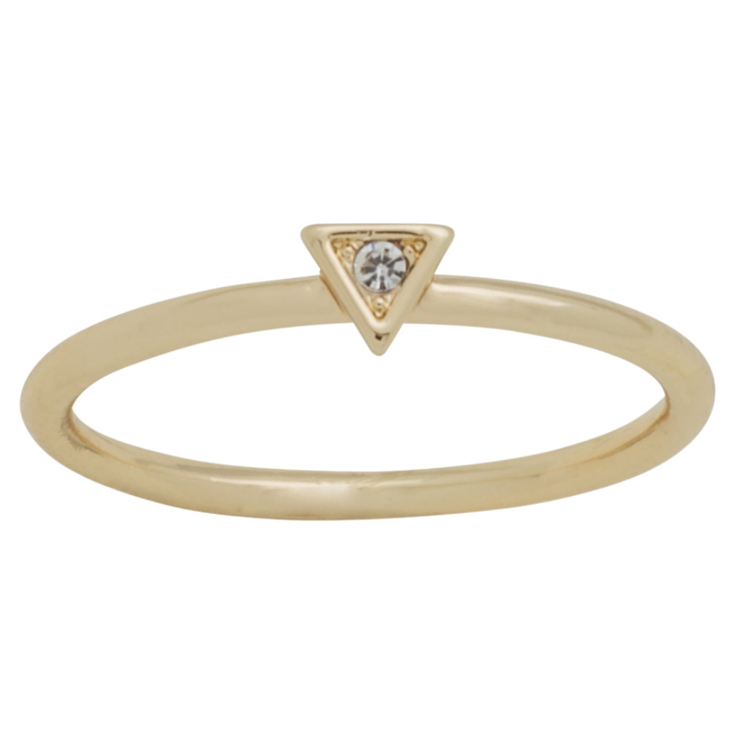 Triangle Gold Layering Ring