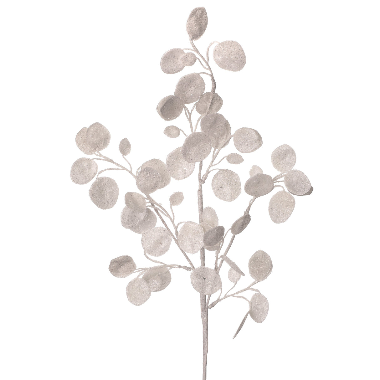 Glitter Lunaria Leaf Spray