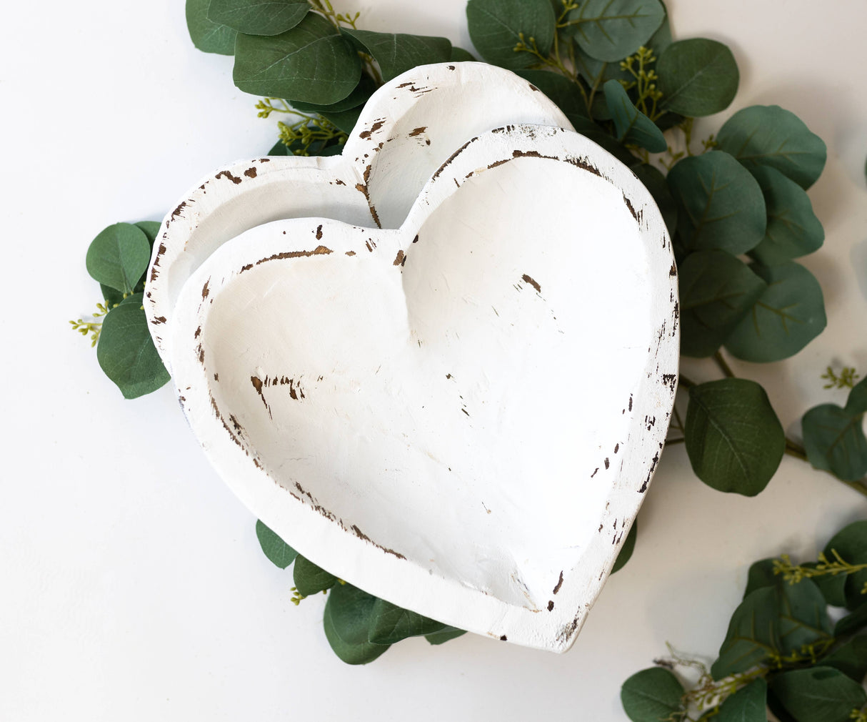 Small White Heart Bowl