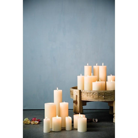 3X6" Unscented Pillar Candle
