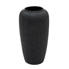 Black Beaded Vase