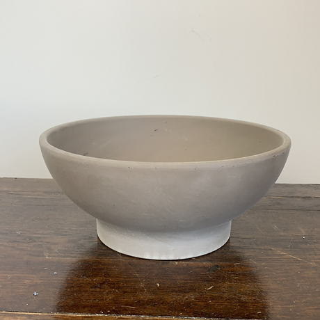 Dark Clay Low Garden Bowl