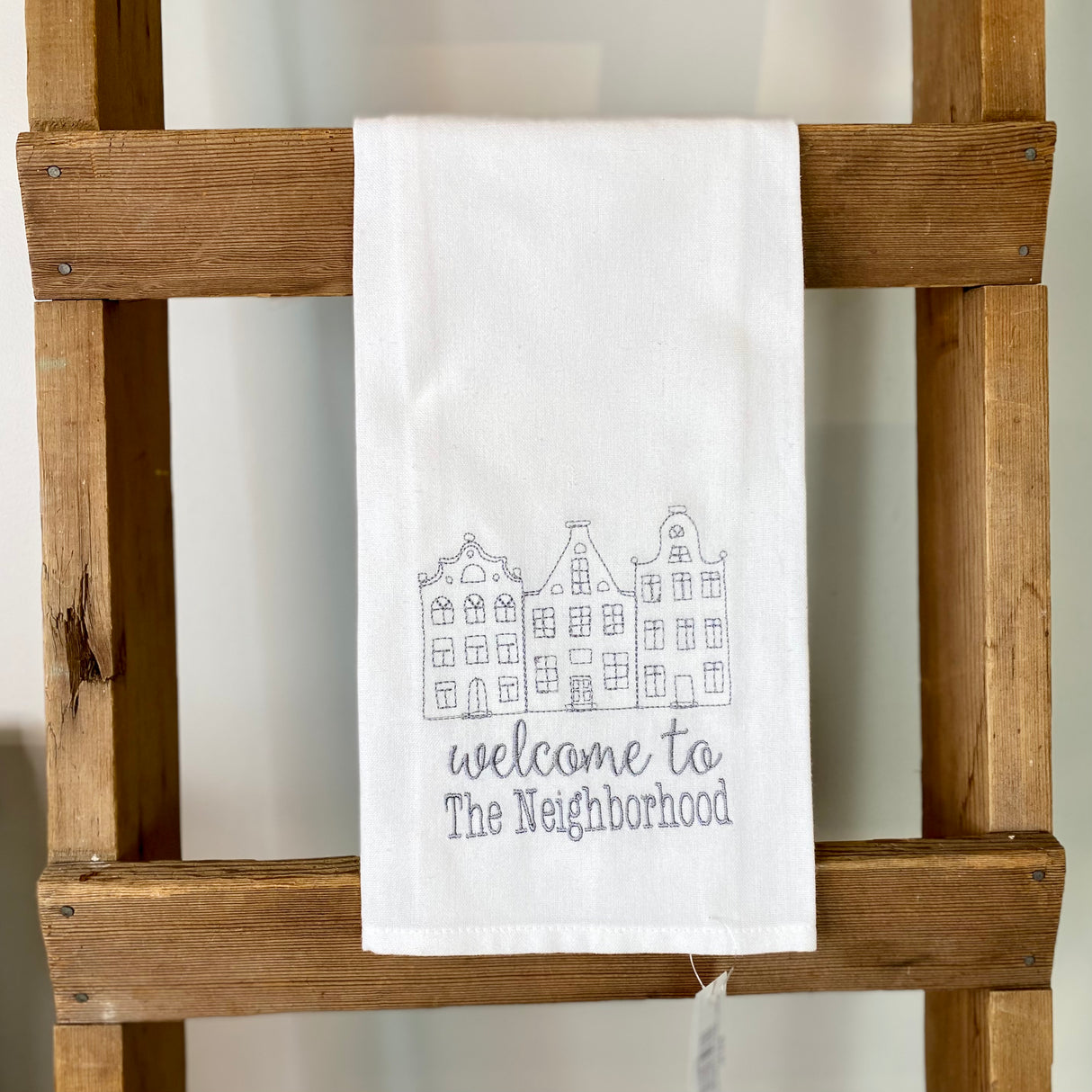 Welcome To The Neighborhood Tea Towel