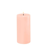 Deluxe Light Pink LED Candle 3X6 Inch