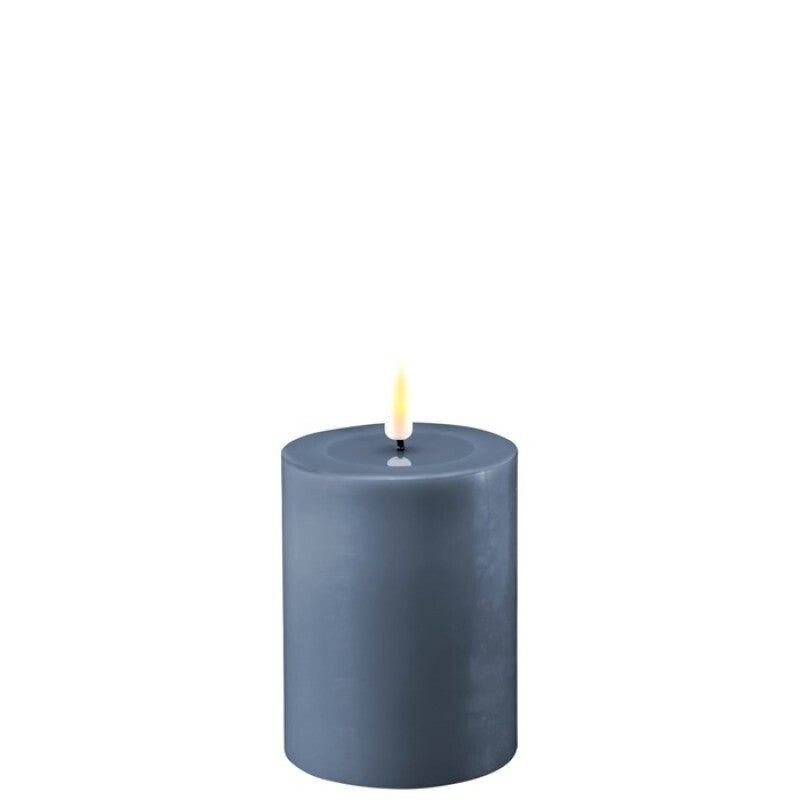 Deluxe Ice Blue LED Candle 3X4 Inch